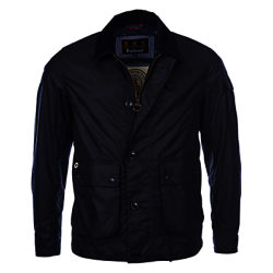 Barbour Waxed Deck Jacket, Navy